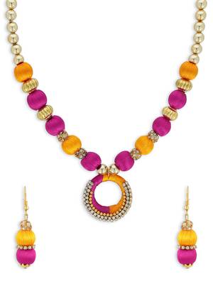 Girls Gold Ethnic Necklace Set 1