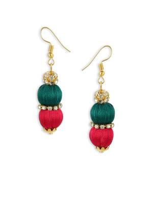 Girls Green Ethnic Necklace Set 3
