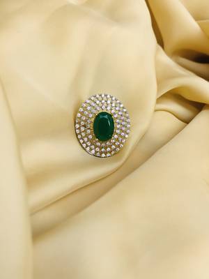 Gold cubic zirconia rings 1
