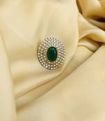 Gold cubic zirconia rings