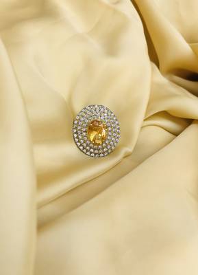 Gold cubic zirconia rings 1