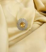 Gold cubic zirconia rings