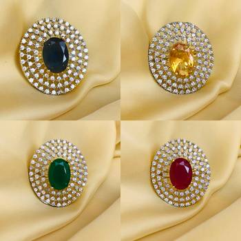 Gold cubic zirconia rings 1