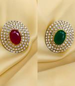 Gold cubic zirconia rings