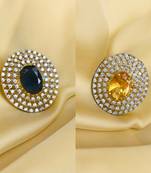 Gold cubic zirconia rings