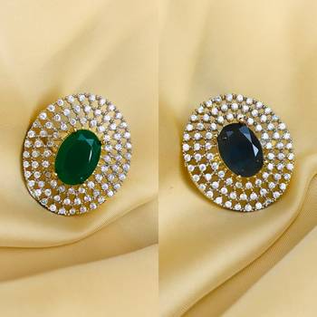 Gold cubic zirconia rings 1