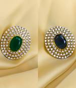 Gold cubic zirconia rings