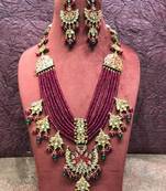 Wedding Ruby Layered Kundan Necklace Sets