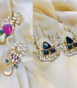 Gold cubic zirconia earrings