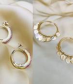Gold cubic zirconia earrings