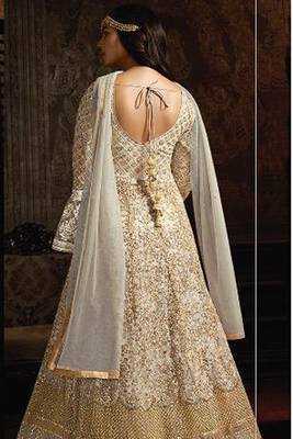 White Embroidered Net Salwar 3
