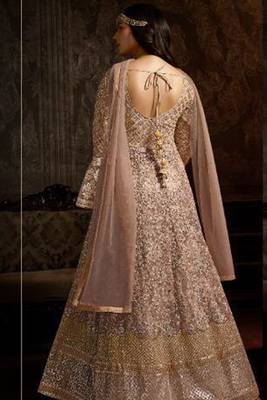 Light Pink Embroidered Net Salwar 3