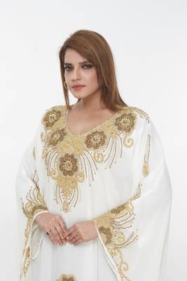 Dubai Kaftan Women Dress Long Gown Farasha Morocco Wear 1