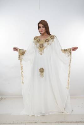 Dubai Kaftan Women Dress Long Gown Farasha Morocco Wear 2