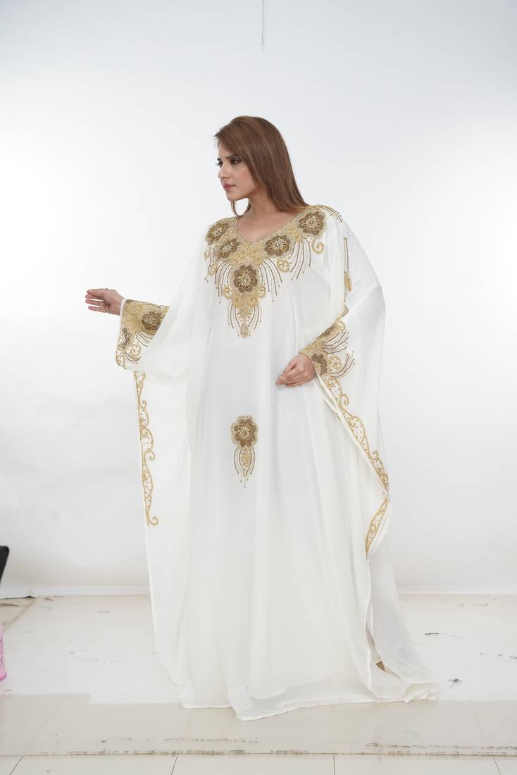 Dubai Kaftan Women Dress Long Gown Farasha Morocco Wear