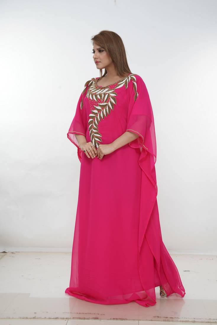 Dubai Kaftan Women Dress Long Gown Farasha Morocco Wear