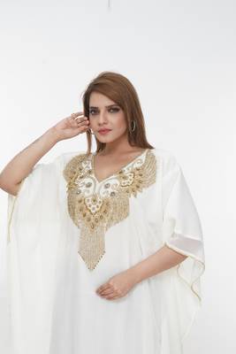 Dubai Kaftan Women Dress Long Gown Farasha Morocco Wear 1