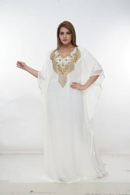 Dubai Kaftan Women Dress Long Gown Farasha Morocco Wear 2