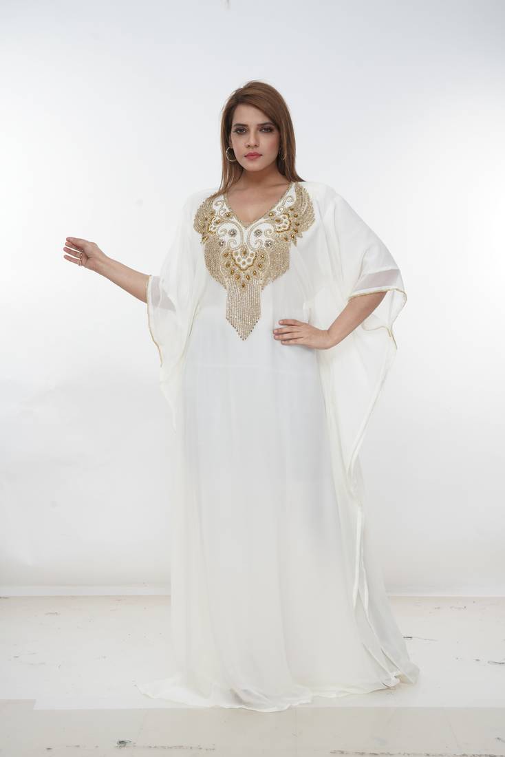 Dubai Kaftan Women Dress Long Gown Farasha Morocco Wear
