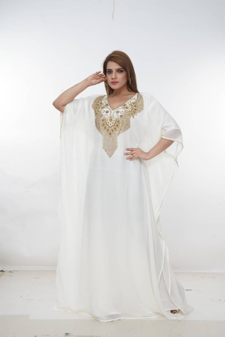 Dubai Kaftan Women Dress Long Gown Farasha Morocco Wear