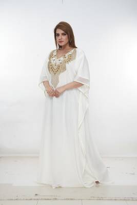 Dubai Kaftan Women Dress Long Gown Farasha Morocco Wear 4