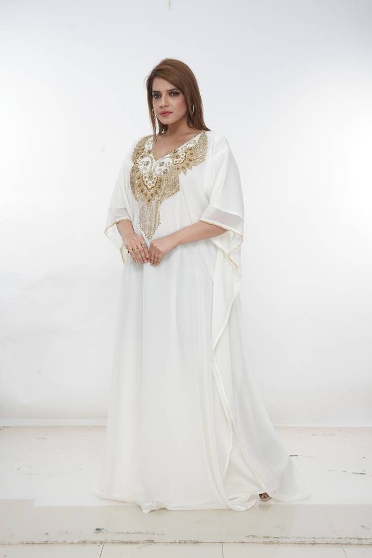 Dubai Kaftan Women Dress Long Gown Farasha Morocco Wear