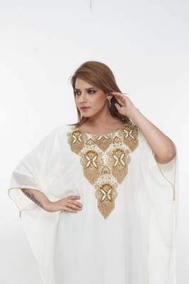 Dubai Kaftan Women Dress Long Gown Farasha Morocco Wear 1