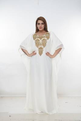 Dubai Kaftan Women Dress Long Gown Farasha Morocco Wear 2