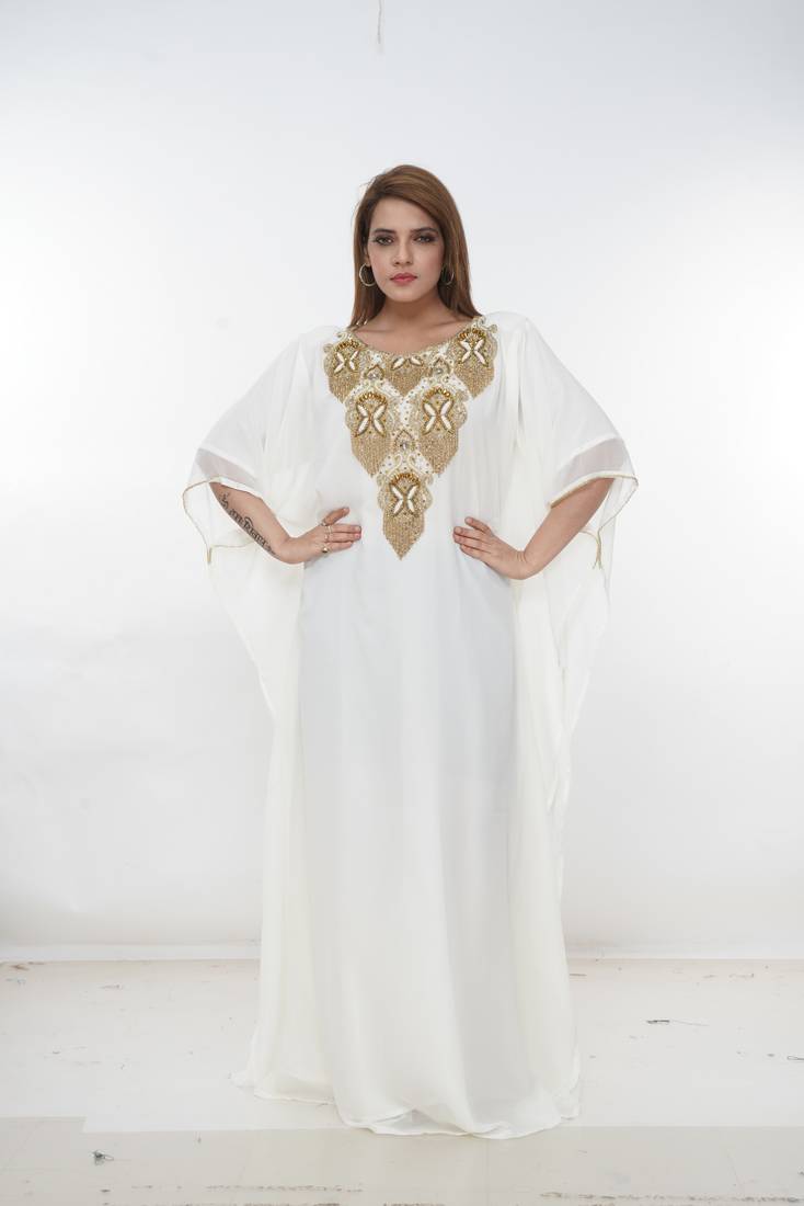 Dubai Kaftan Women Dress Long Gown Farasha Morocco Wear