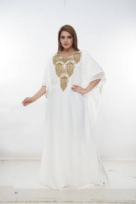 Dubai Kaftan Women Dress Long Gown Farasha Morocco Wear 3