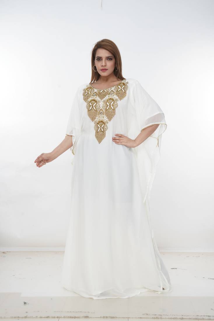 Dubai Kaftan Women Dress Long Gown Farasha Morocco Wear