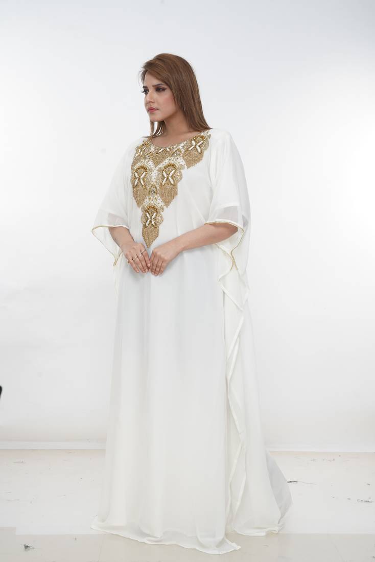 Dubai Kaftan Women Dress Long Gown Farasha Morocco Wear