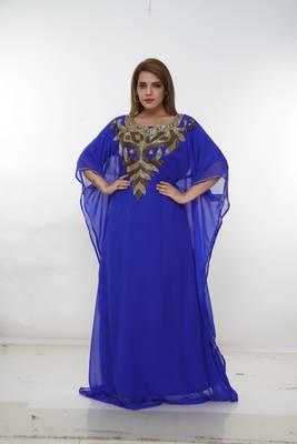 Dubai Kaftan Women Dress Long Gown Farasha Morocco Wear 1