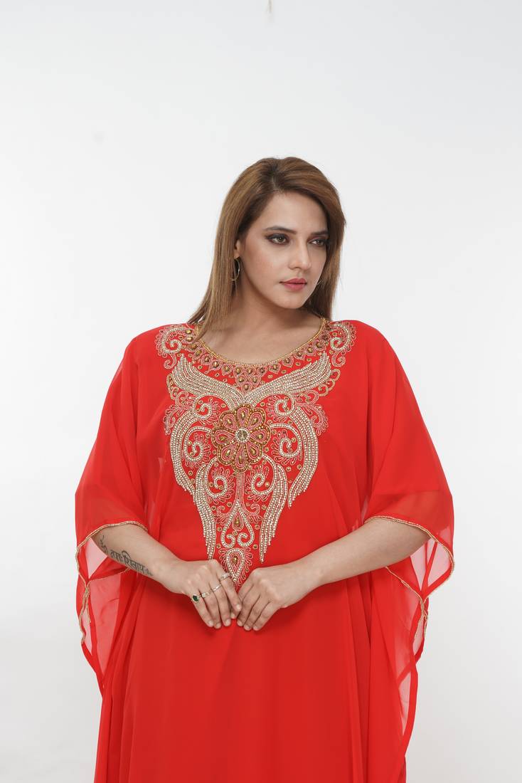 Dubai Kaftan Women Dress Long Gown Farasha Morocco Wear