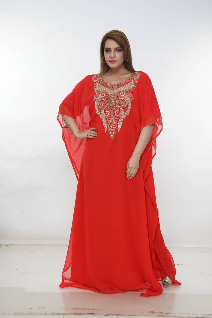 Dubai Kaftan Women Dress Long Gown Farasha Morocco Wear