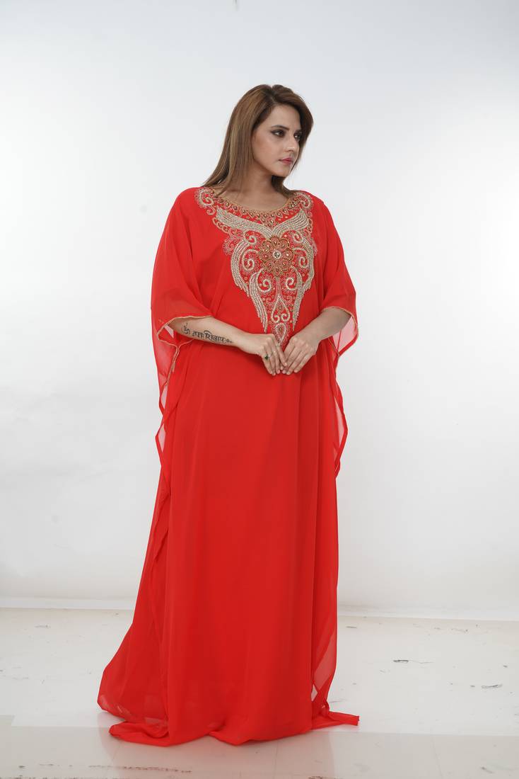 Dubai Kaftan Women Dress Long Gown Farasha Morocco Wear