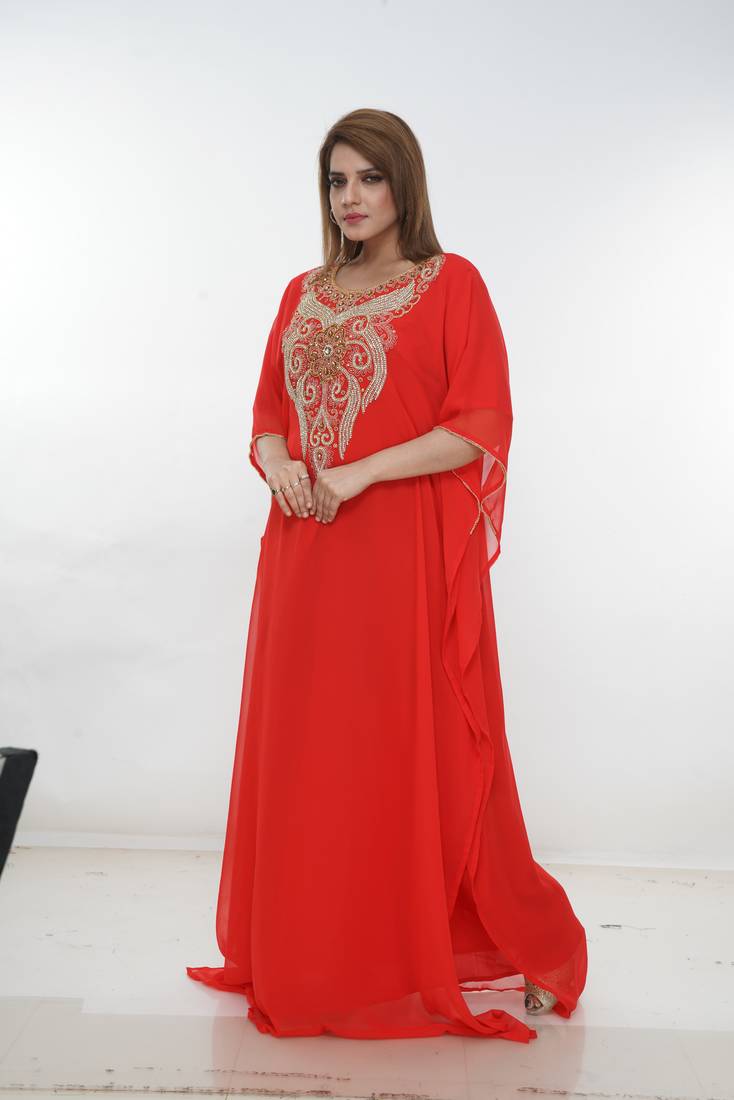 Dubai Kaftan Women Dress Long Gown Farasha Morocco Wear
