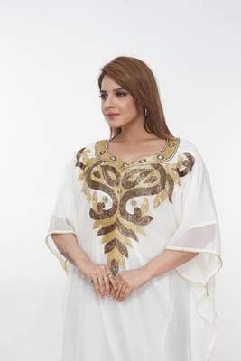 Dubai Kaftan Women Dress Long Gown Farasha Morocco Wear 1