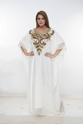 Dubai Kaftan Women Dress Long Gown Farasha Morocco Wear 2