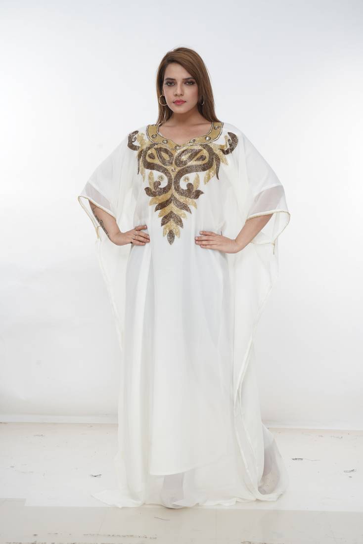 Dubai Kaftan Women Dress Long Gown Farasha Morocco Wear