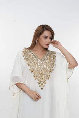 Dubai Kaftan Women Dress Long Gown Farasha Morocco Wear 1