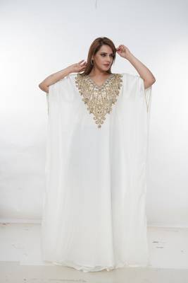 Dubai Kaftan Women Dress Long Gown Farasha Morocco Wear 2