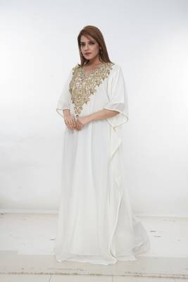 Dubai Kaftan Women Dress Long Gown Farasha Morocco Wear 3