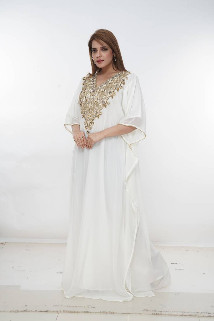 Dubai Kaftan Women Dress Long Gown Farasha Morocco Wear