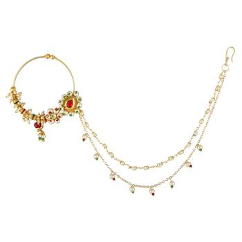 Multicolor Cubic Zirconia Nose Ring 3