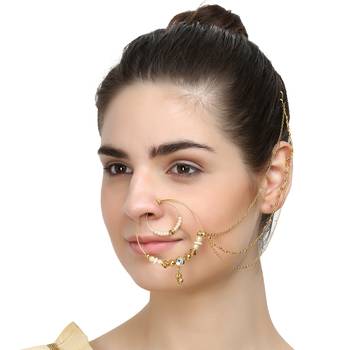 Multicolor Cubic Zirconia Nose Ring 1