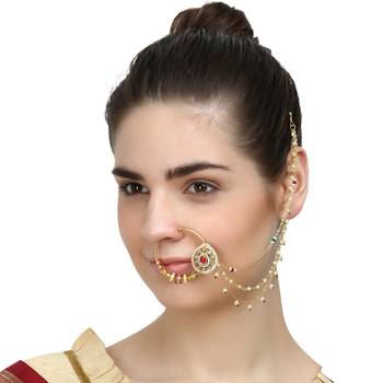 Multicolor Cubic Zirconia Nose Ring 1