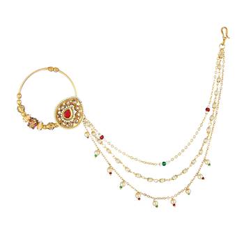 Multicolor Cubic Zirconia Nose Ring 3