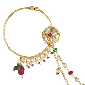 Multicolor Cubic Zirconia Nose Ring 2