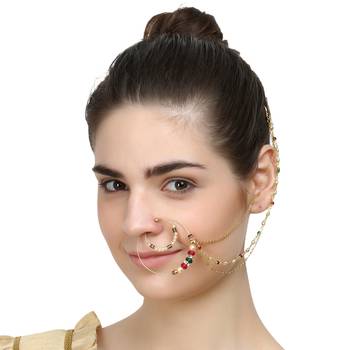 Multicolor Cubic Zirconia Nose Ring 1